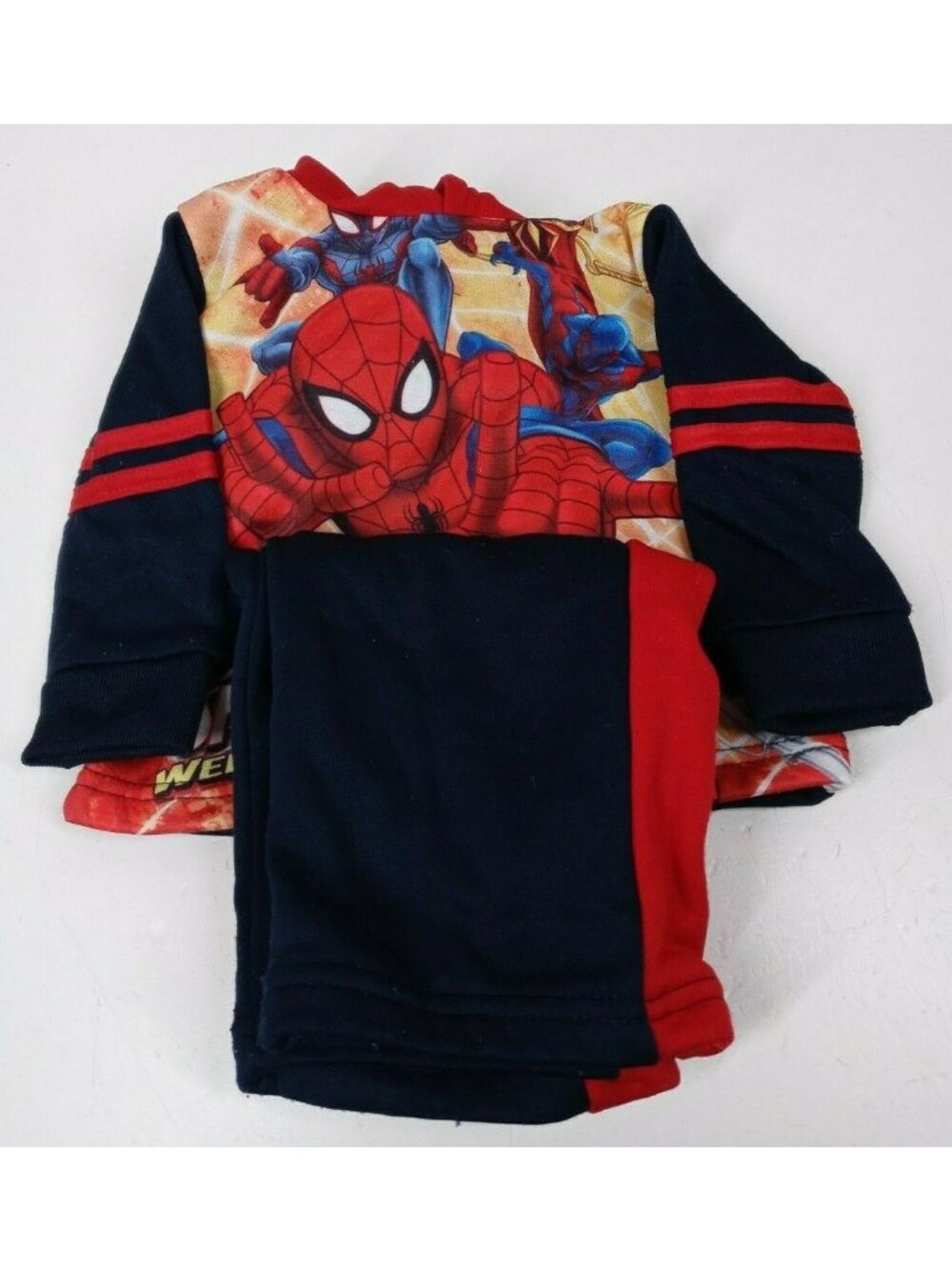 Marvel Spiderman Hooded Sweatshirt & Sweat Pants Outfit Infant 12 Months